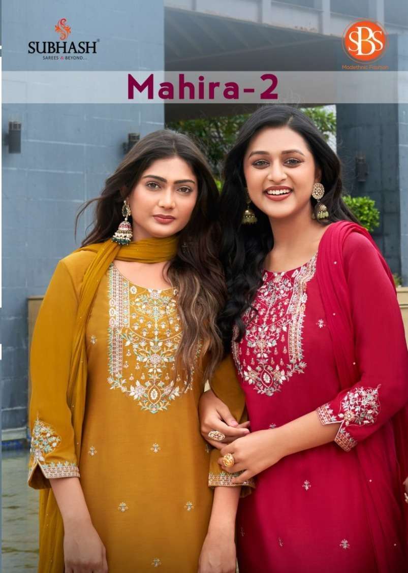 SUBHASH MAHIRA VOL 2 SILK CLOTH DESIGNER SALWAR SUIT TO FUNC...