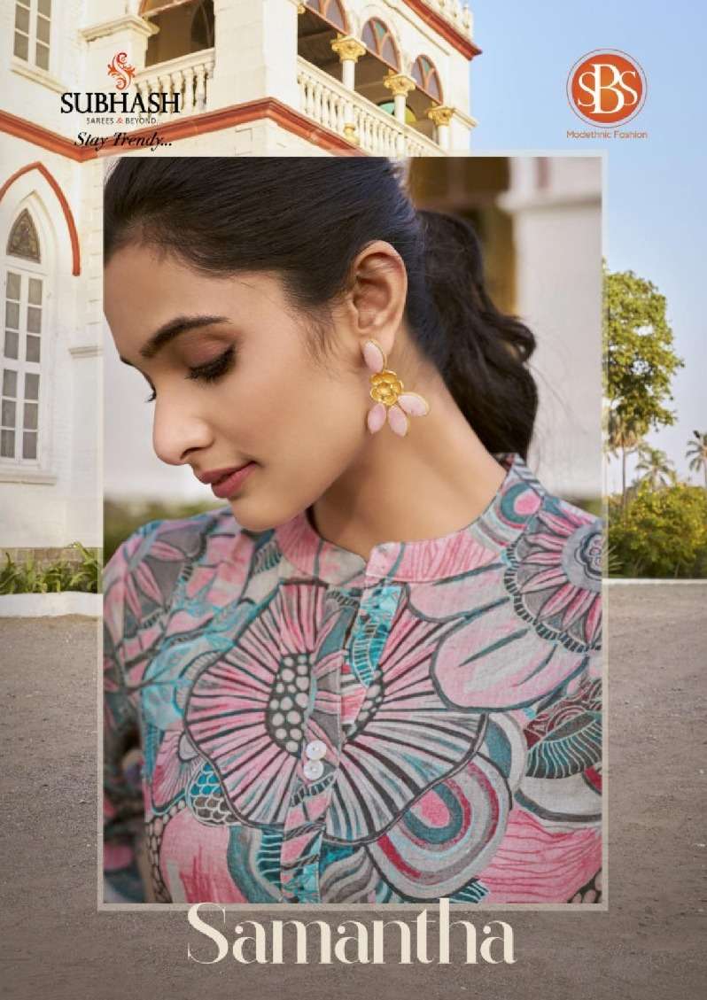 SUBHASH SAMANTHA COTTON SHORT TOP COLLECTION BRAND CLOTH BUY...