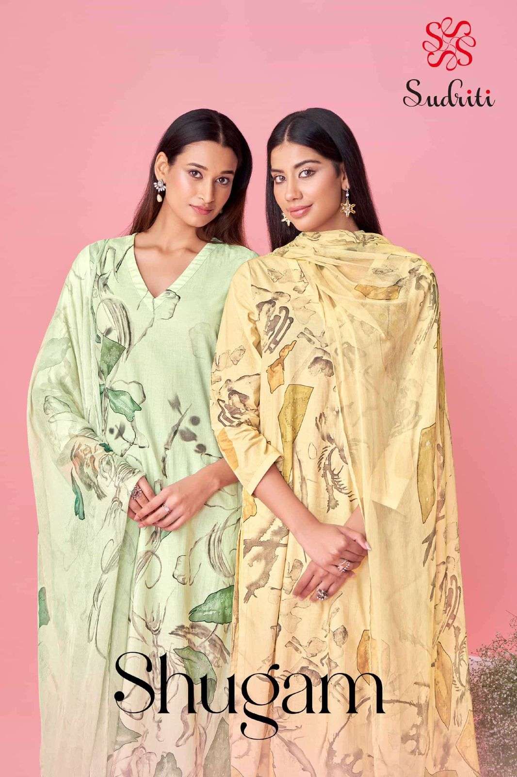 SUDRITI SHUGAM COTTON LAWN DIGITAL PRINT MATERIAL SALWAR SUI...