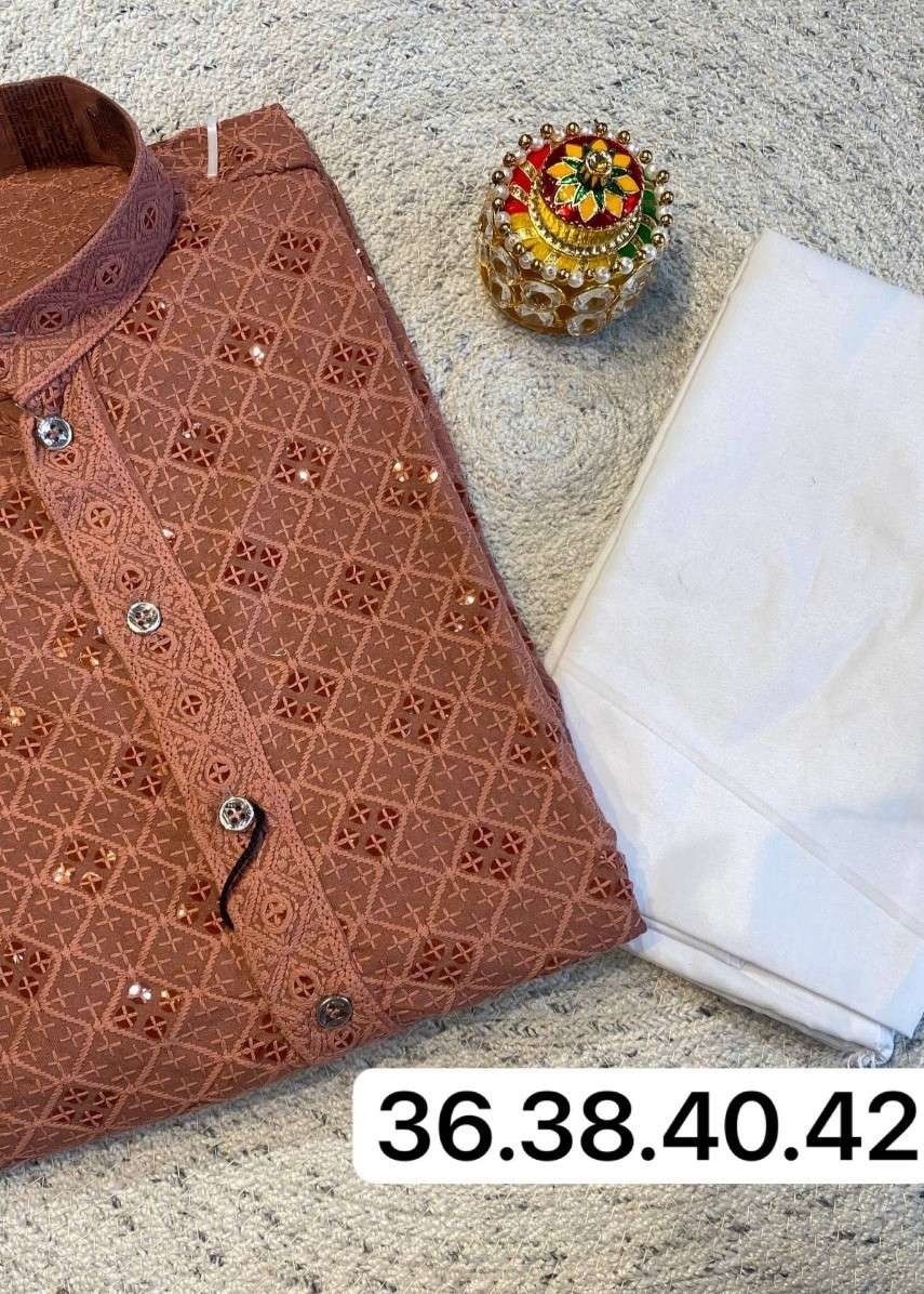 SUMMER FESTIVAL COTTON CHIKAN KURTA PAYJAMA MENS COLLECTION ...