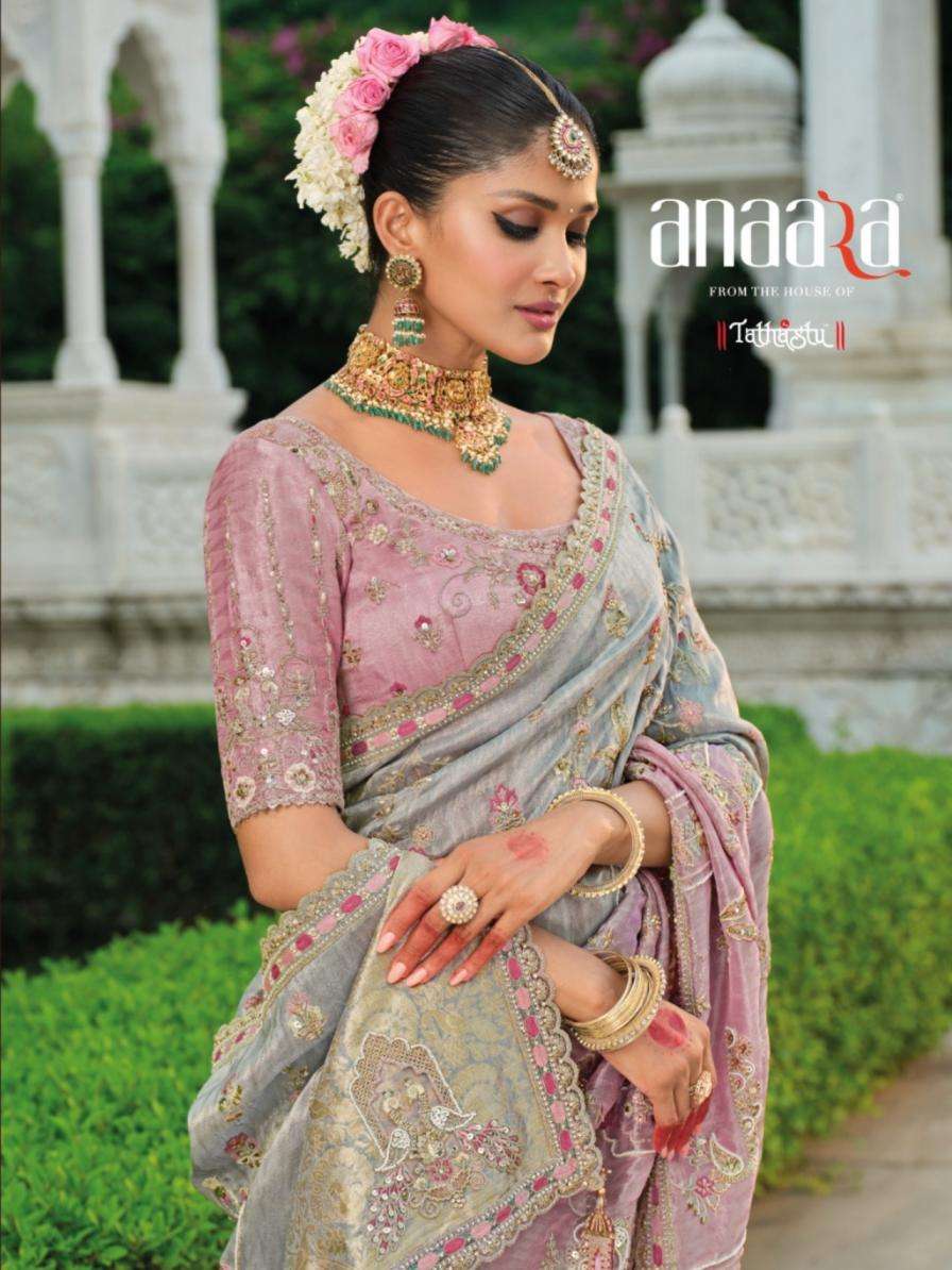 Tathastu Anaara 8101-8111 Series Heavy EMbroidery Work Borde...