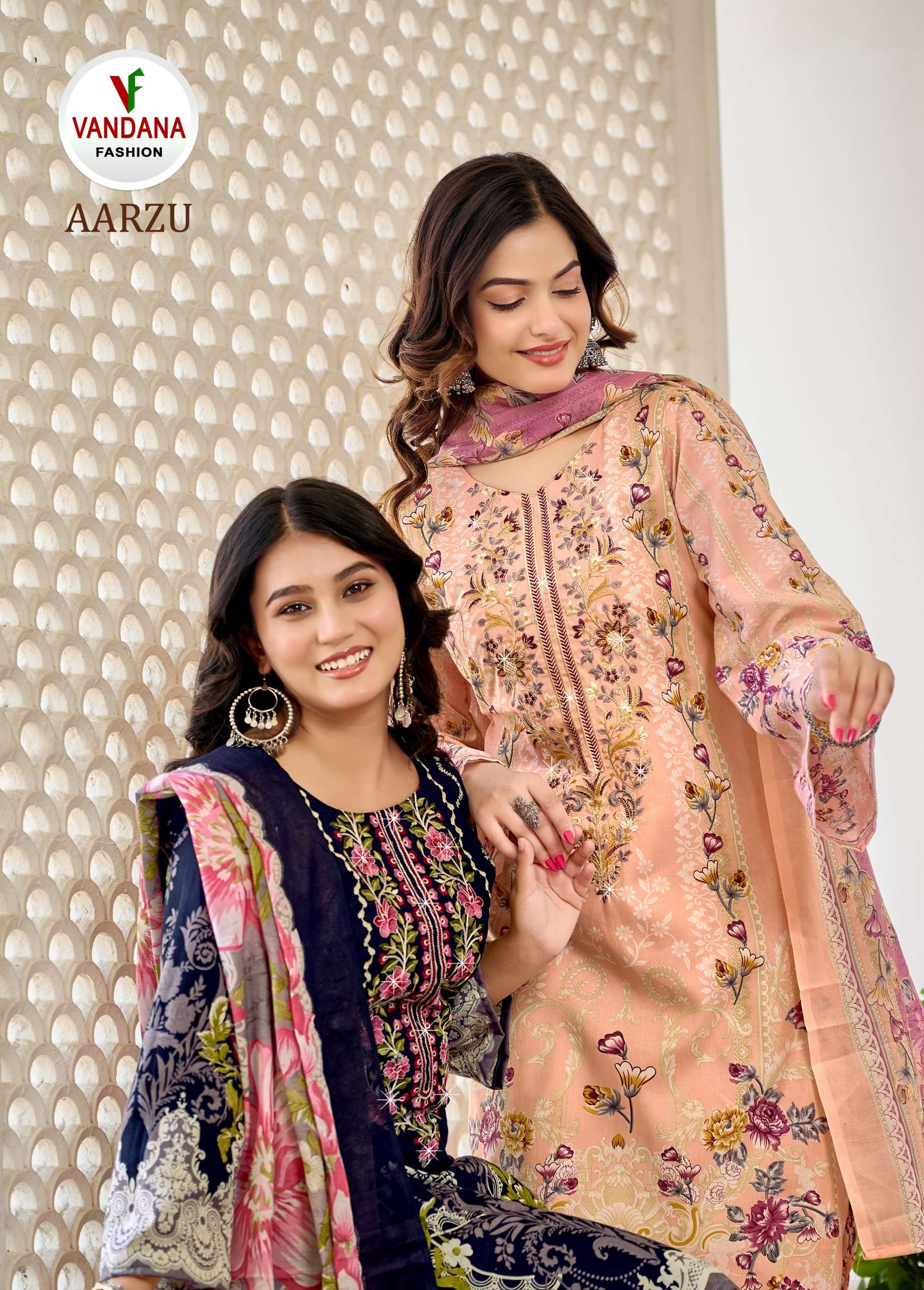 VANDANA FASHION AARZU VOL 3 COTTON DIGITAL STYLE PRINT SWARO...