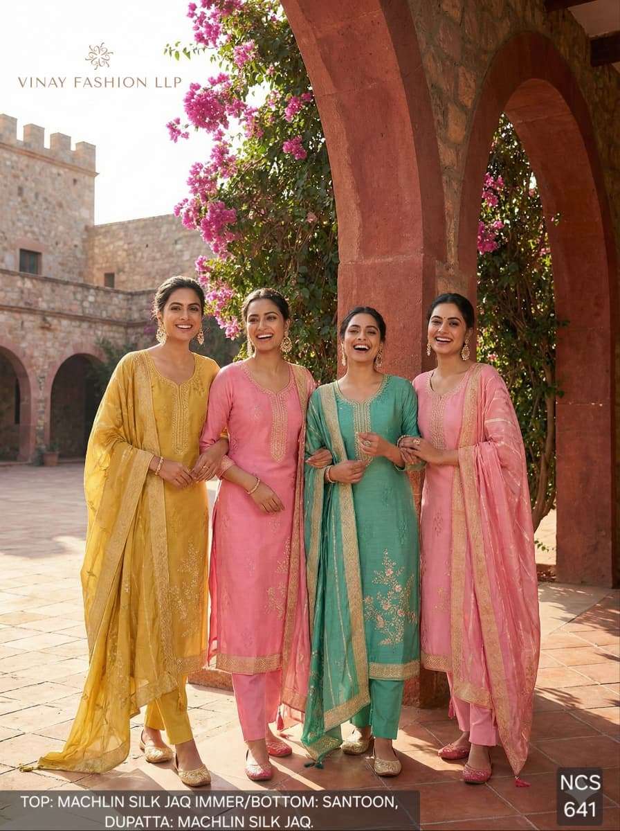 VINAY FASHION 641 COLOURS GOLDEN DESIGNER SALWAR SUIT EXPORT...