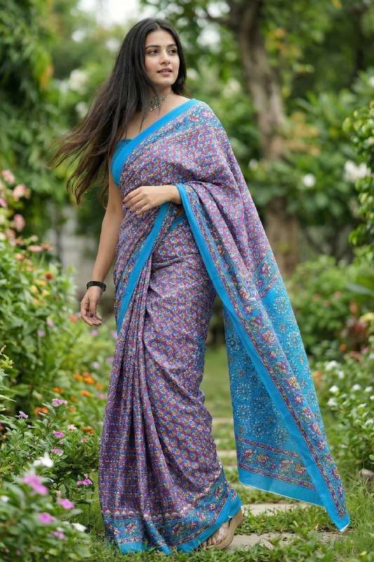 78 MISS JULIYANA 5 SUMMER COTTON QUALITY PRINTED SAREES COLL...
