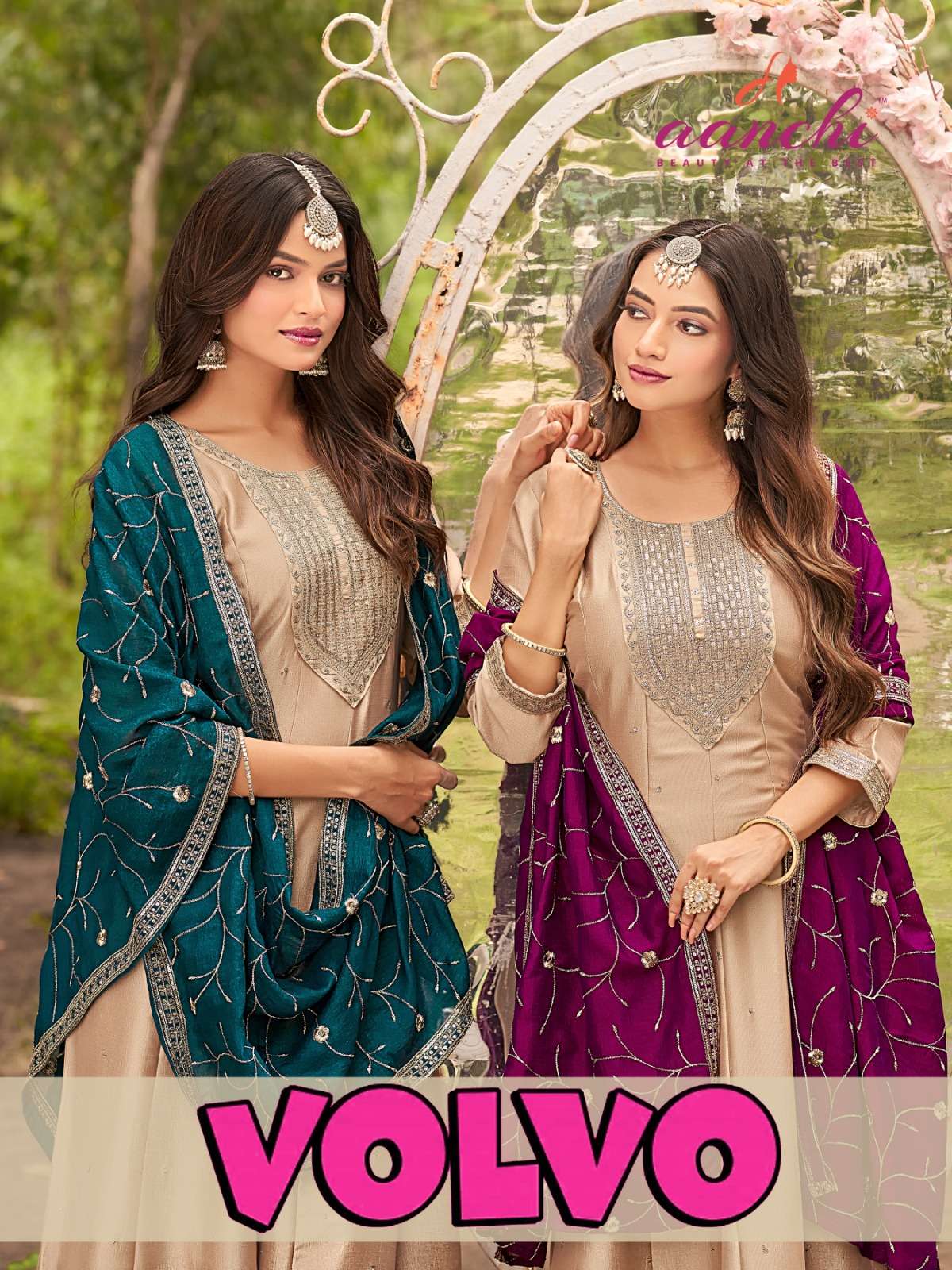 AANCHI VOLVO SUMMER SPECIAL STRAIGHT 3 PCS FLAIR SUIT CATALO...