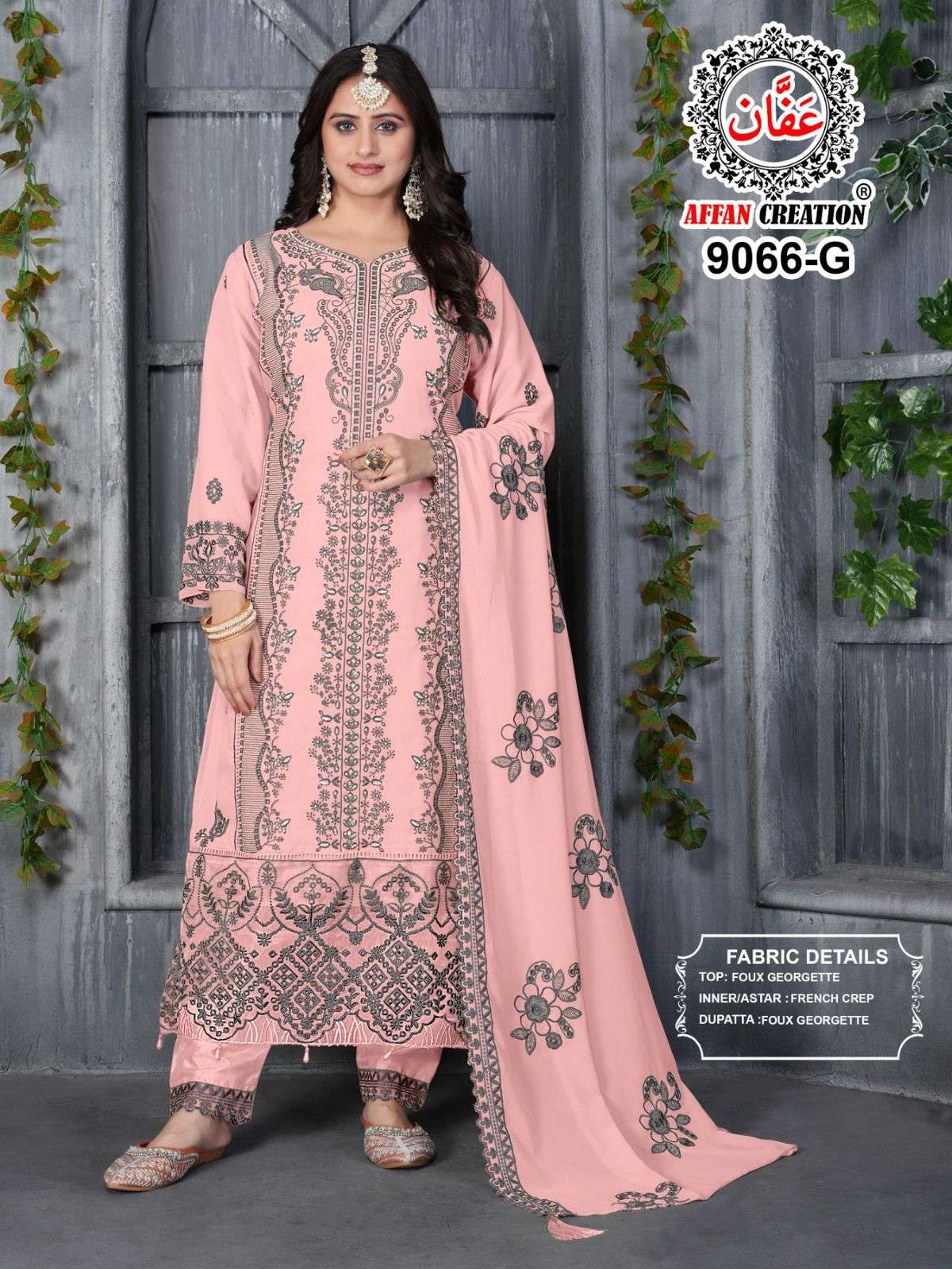 AFFAN CREATION 9066 RAMZAN SPECIAL LIGHT COLOR HANDWORK SUIT...