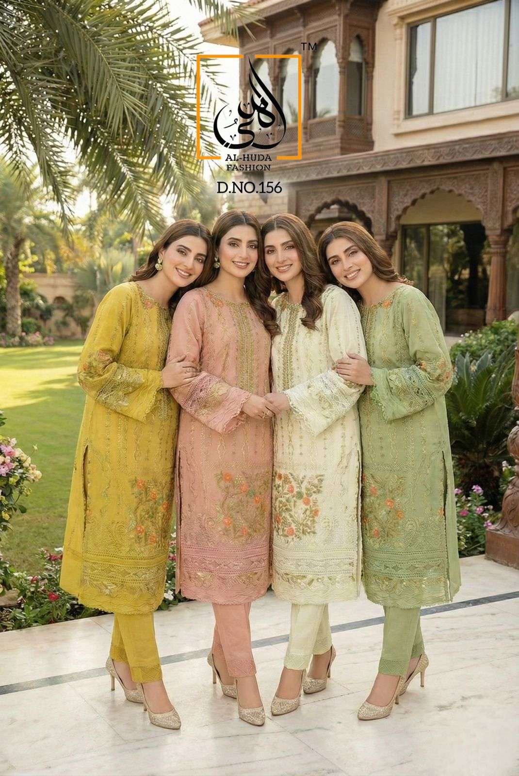 AL HUDATM 156 LUXURY PRET COLLECTION CUTWORK  & MOTI WORK SA...