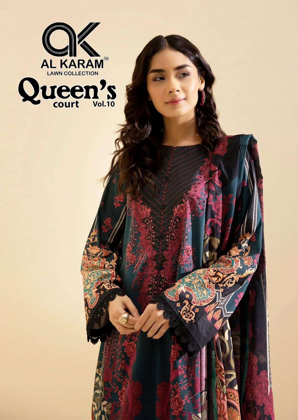 AL KARAM QUEENS COURT VOL 10 PAKISTANI ACTRESS OUTFIT KURTI ...