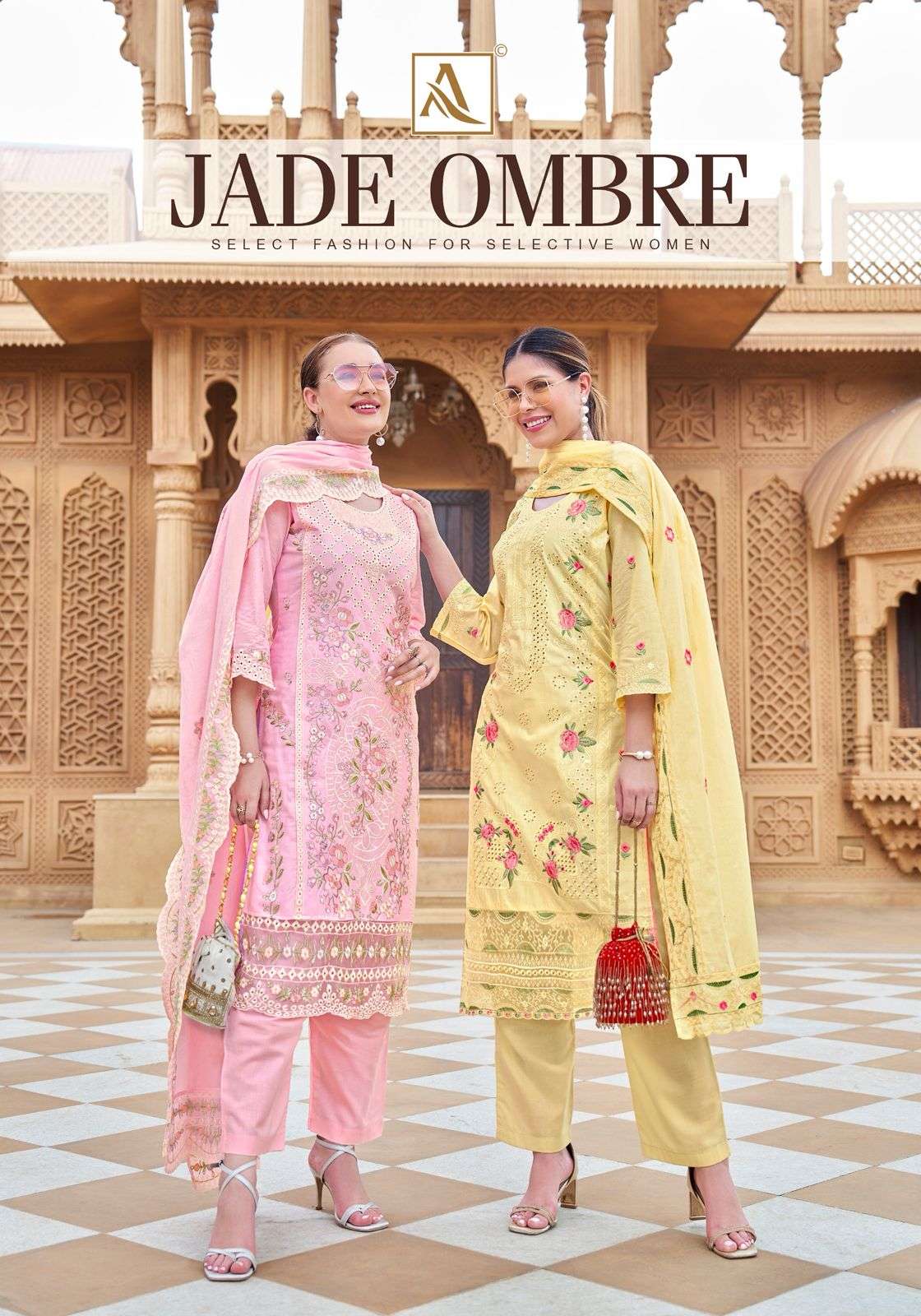 ALOK SUIT JADE OMBRE LAWN PAKISTANI EMBROIDERY SUIT SPECIAL ...