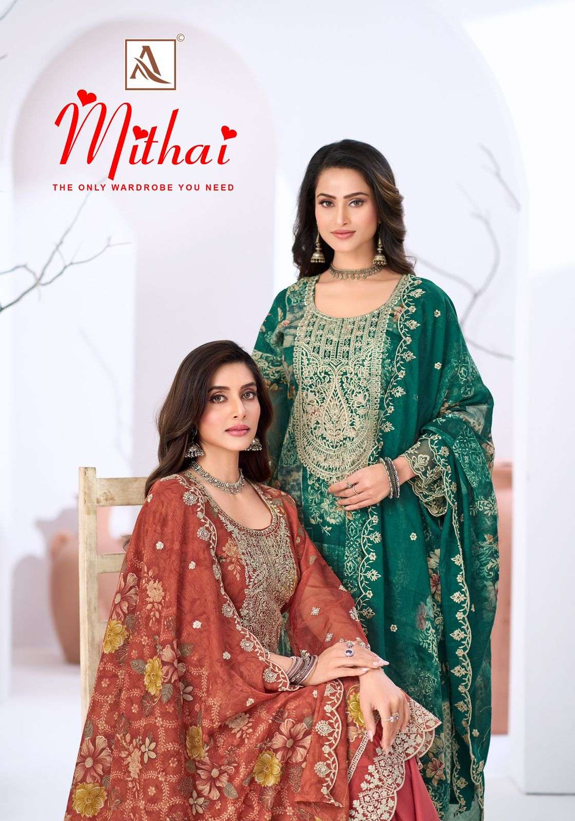 ALOK SUIT MITHAI CAMBRIC COTTON PRINT WITH MATERIAL SUIT DAI...