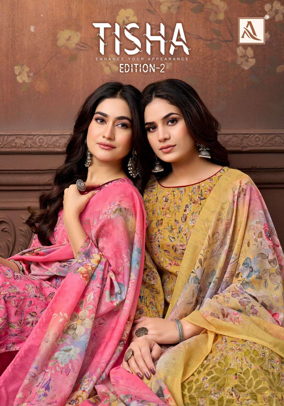 ALOK SUIT TISHA VOL 2 RAYON FOIL FLORAL DESIGNER SALWAR KAME...