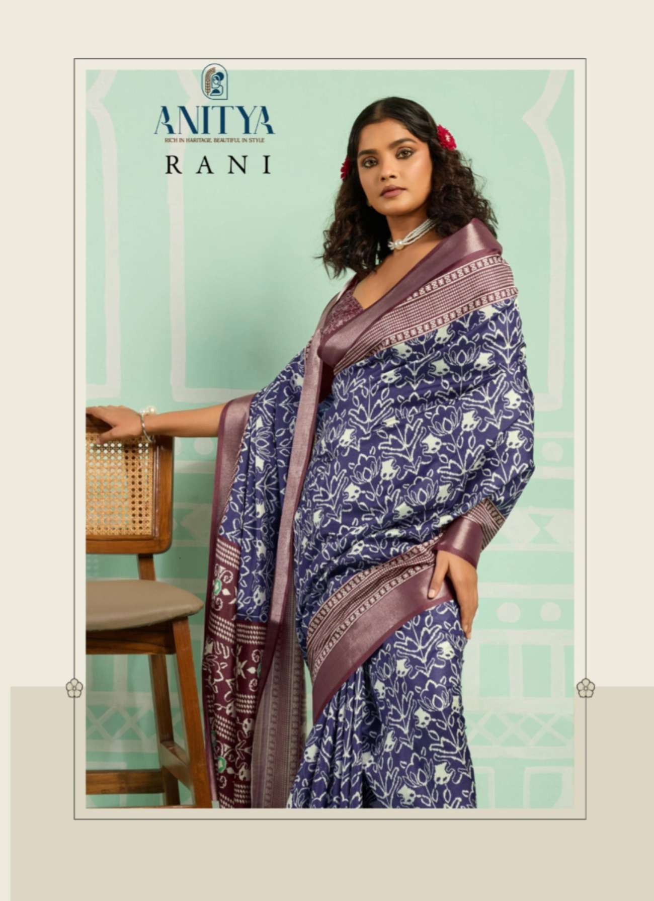 Anitya  Rani Vol 1 3001 to 3008 Kalki Silk with beautiful D...