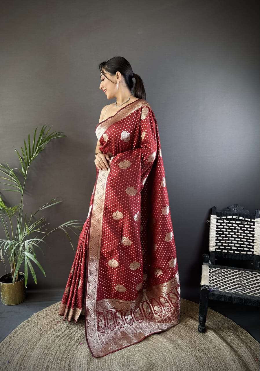 ANNARA Super Soft silk banarasi saree in beautiful gold jari...