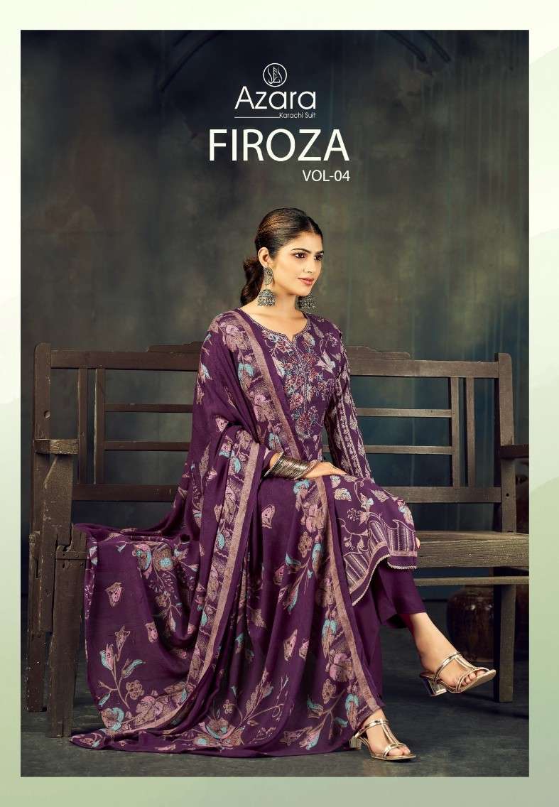 AZARA FIROZA VISCOSE HEAVY RAYON SALWAR KAMEEZ INDIAN CATALO...