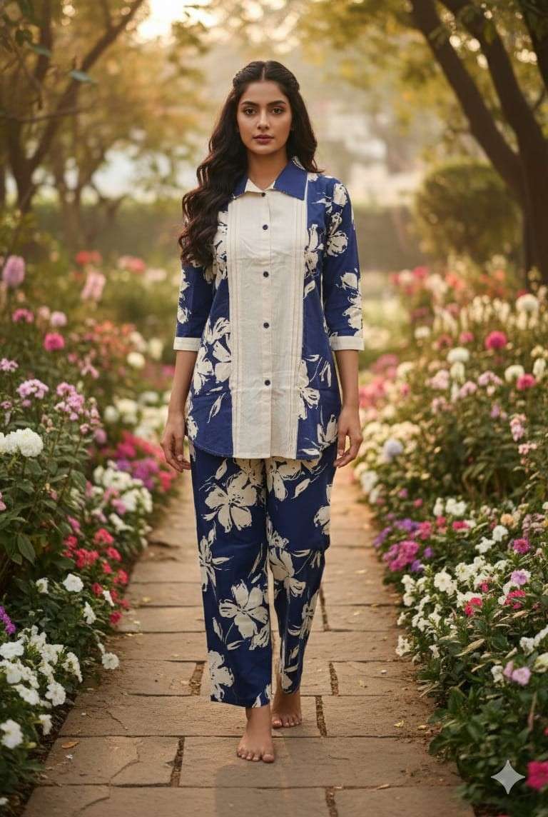 BEAUTIFUL DESIGNER COTTON CO ORD SET COLLECTION LOW RATE DEA...