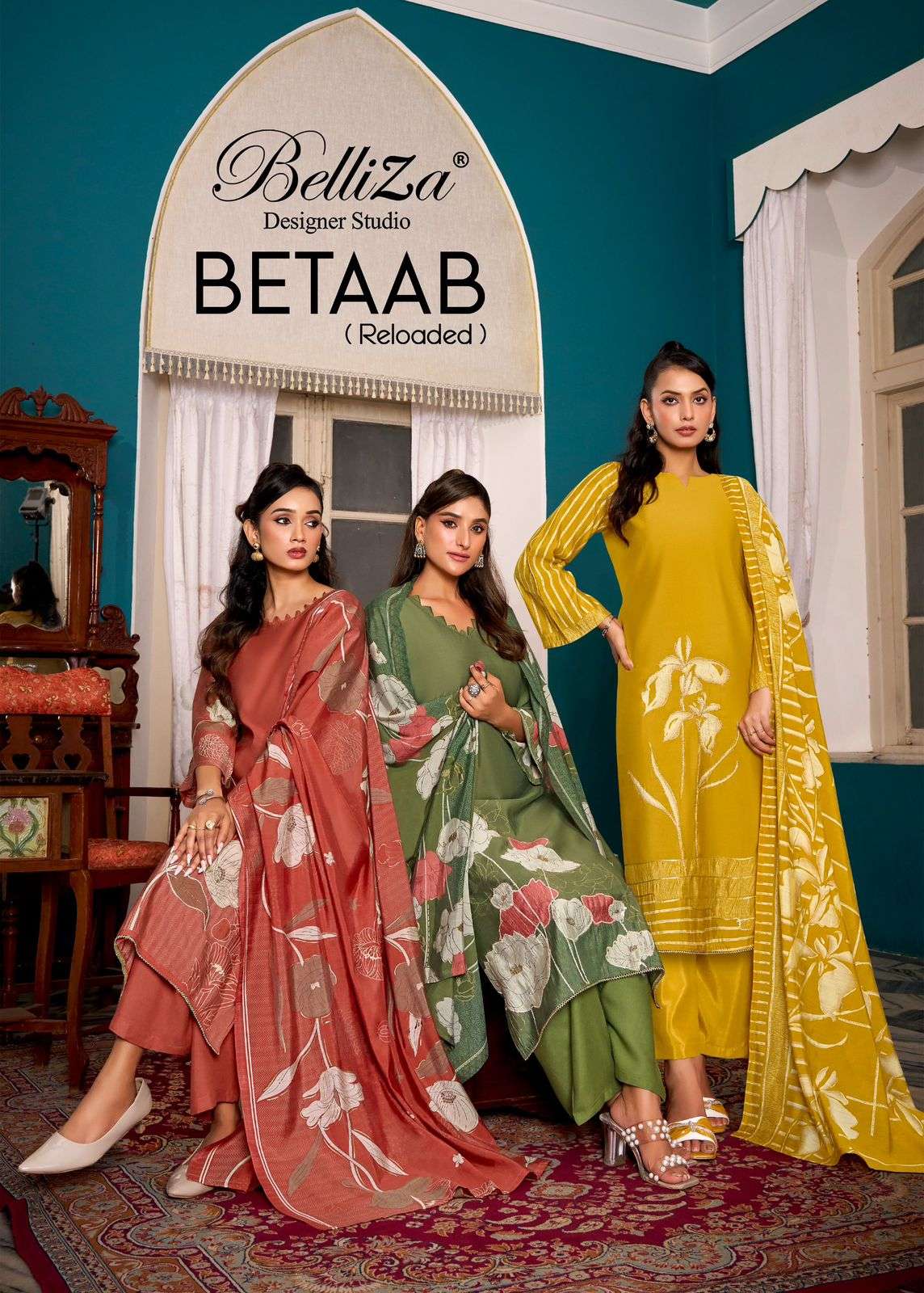 BELLIZA BETAAB RELOADED VISCOSE MUSLIN FOIL PRINT EXCLUSIVE ...