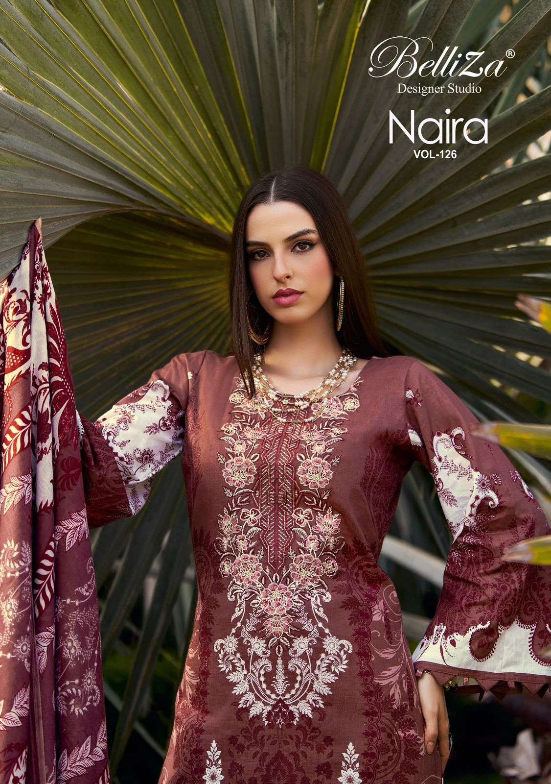 BELLIZA DESIGNER STUDIO NAIRA VOL 126 COTTON PRINT & WORK SA...