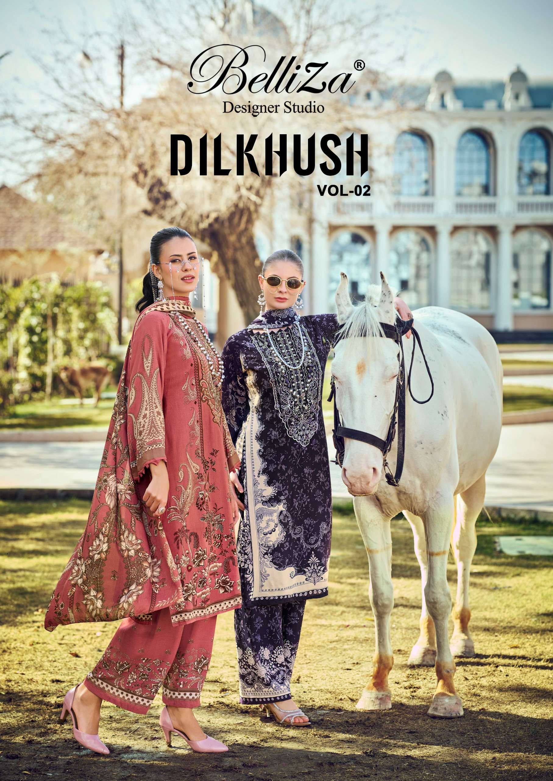 BELLIZA DILKHUSH VOL 2 SUMMER CLOTHING RAYON DIGITAL PRINT S...