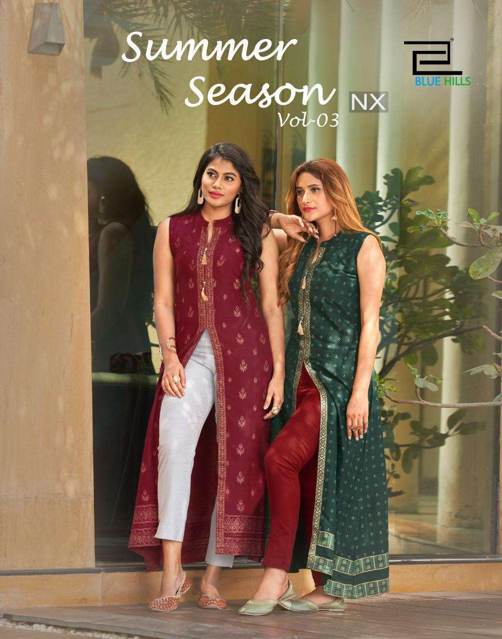 BLUE HILLS SUMMER SEASON VOL 3NX CENTRE CUT CONCEPT RAYON 14...