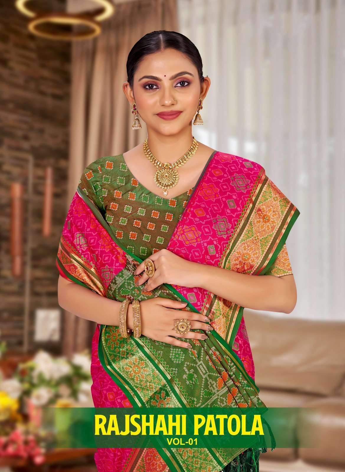 Bunawat Rajashahi Patola vol 1 Series 1001 TO 1006 Silk With...
