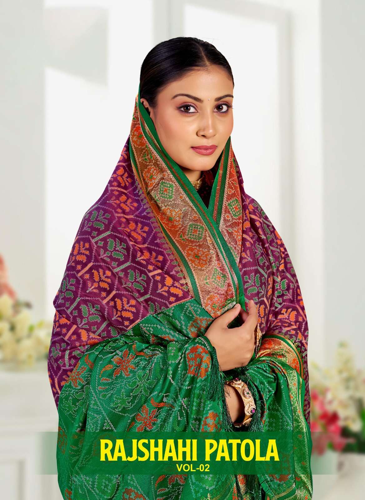  Bunawat Rajsthani patola vol  2 1001 TO 1006 Silk With Pat...