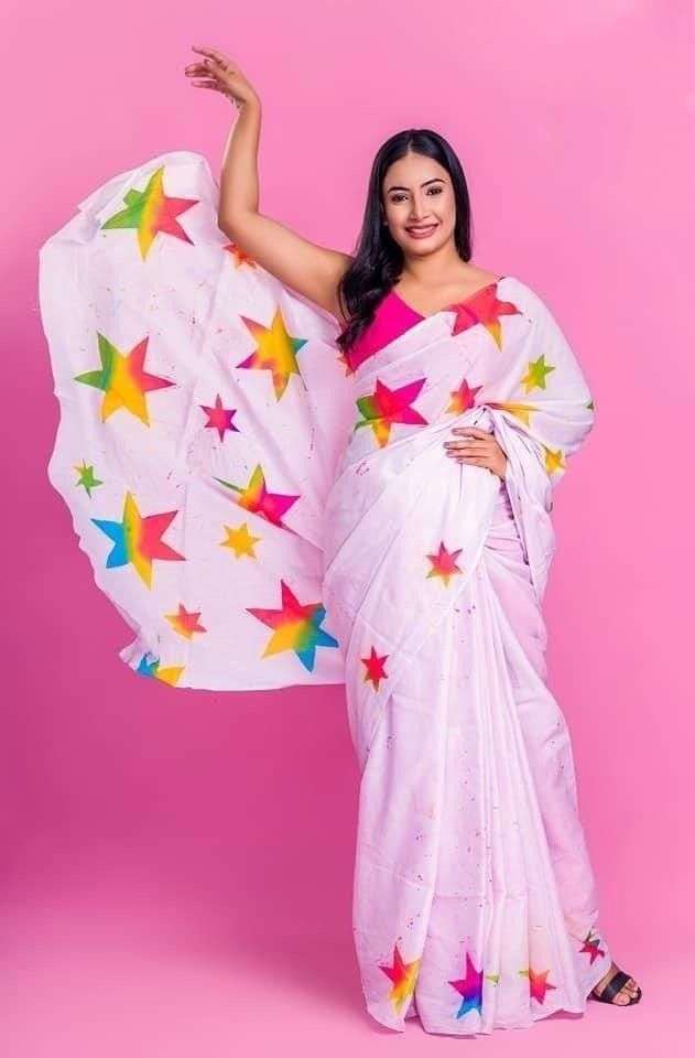  Chanderi Cotton 5 50 grace in every fold regular wear saree...