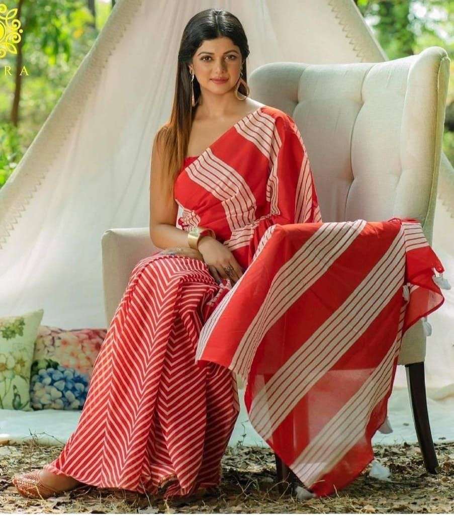  Chanderi Cotton Saree Digital Print supplier in surat  regu...