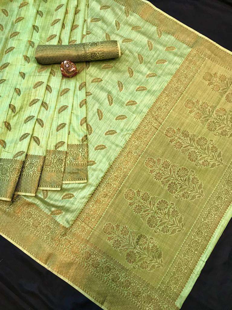 CHITRA Exclusive Cotton saree with jequard weaving Gold jari...
