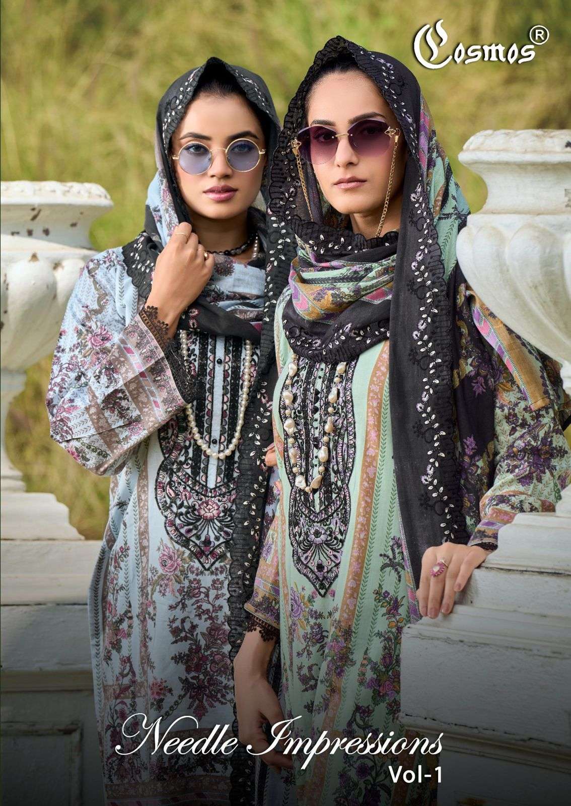 COSMOS FASHION NEEDLE IMPRESSIONS VOL 1 LAWN COTTON COLLECTI...