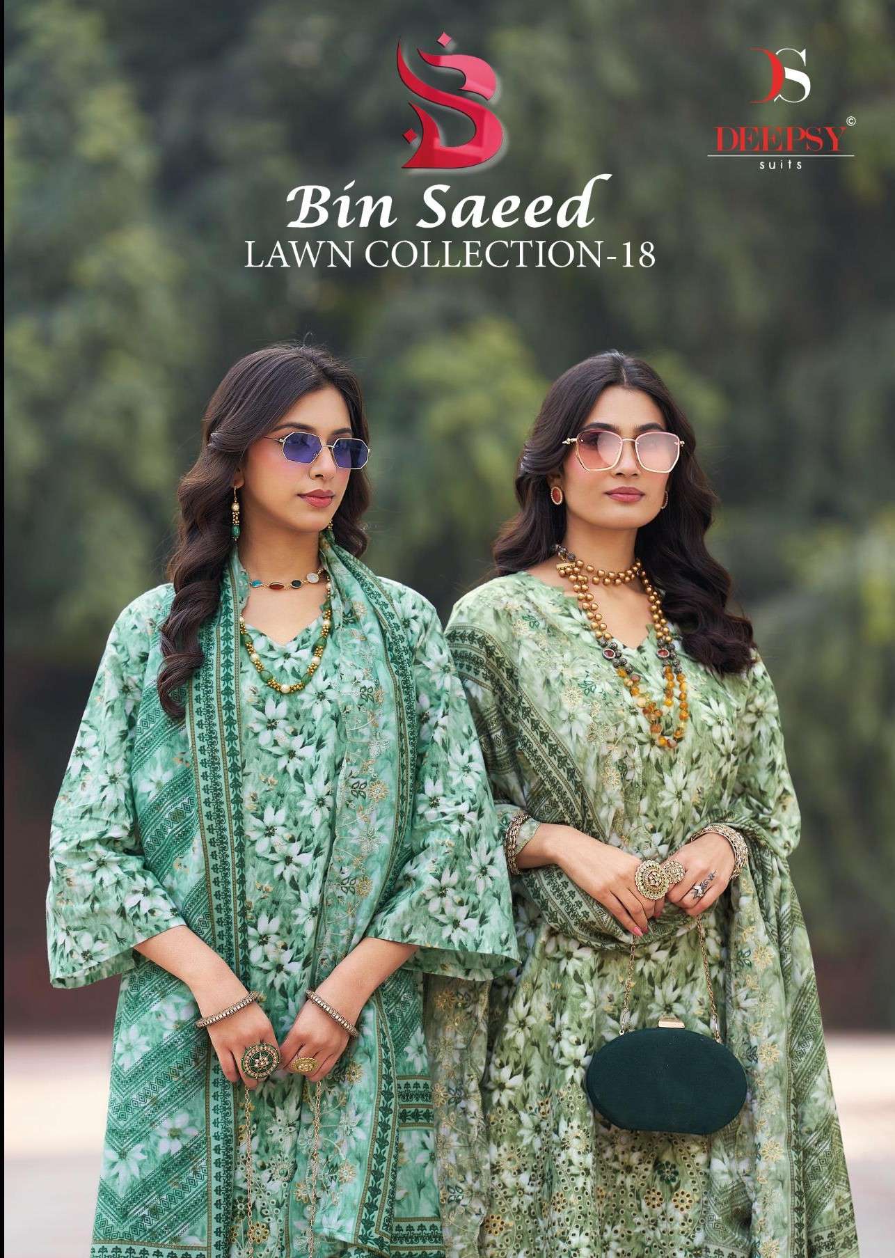 DEEPSY SUITS BIN SAEED VOL 18 COTTON WITH HEAVY SELF EMBROID...
