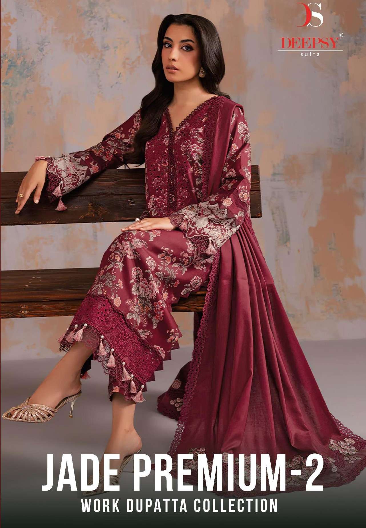 DEEPSY SUITS JADE PREMIUM VOL 2 RAYON FABRIC DESIGNER WORK P...