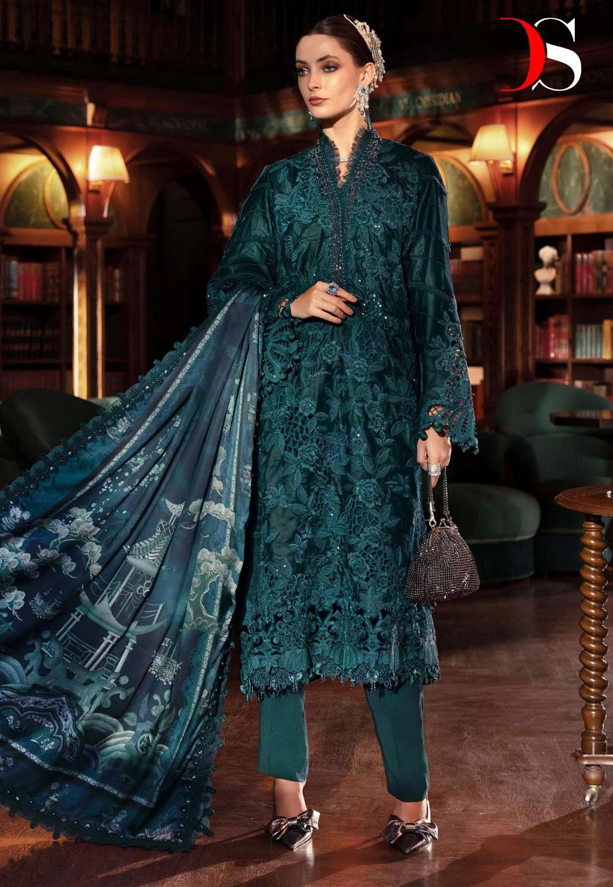 DEEPSY SUITS MARIA B MPRINT 25 VOL 2 1524 RAYON SELF EMBROID...