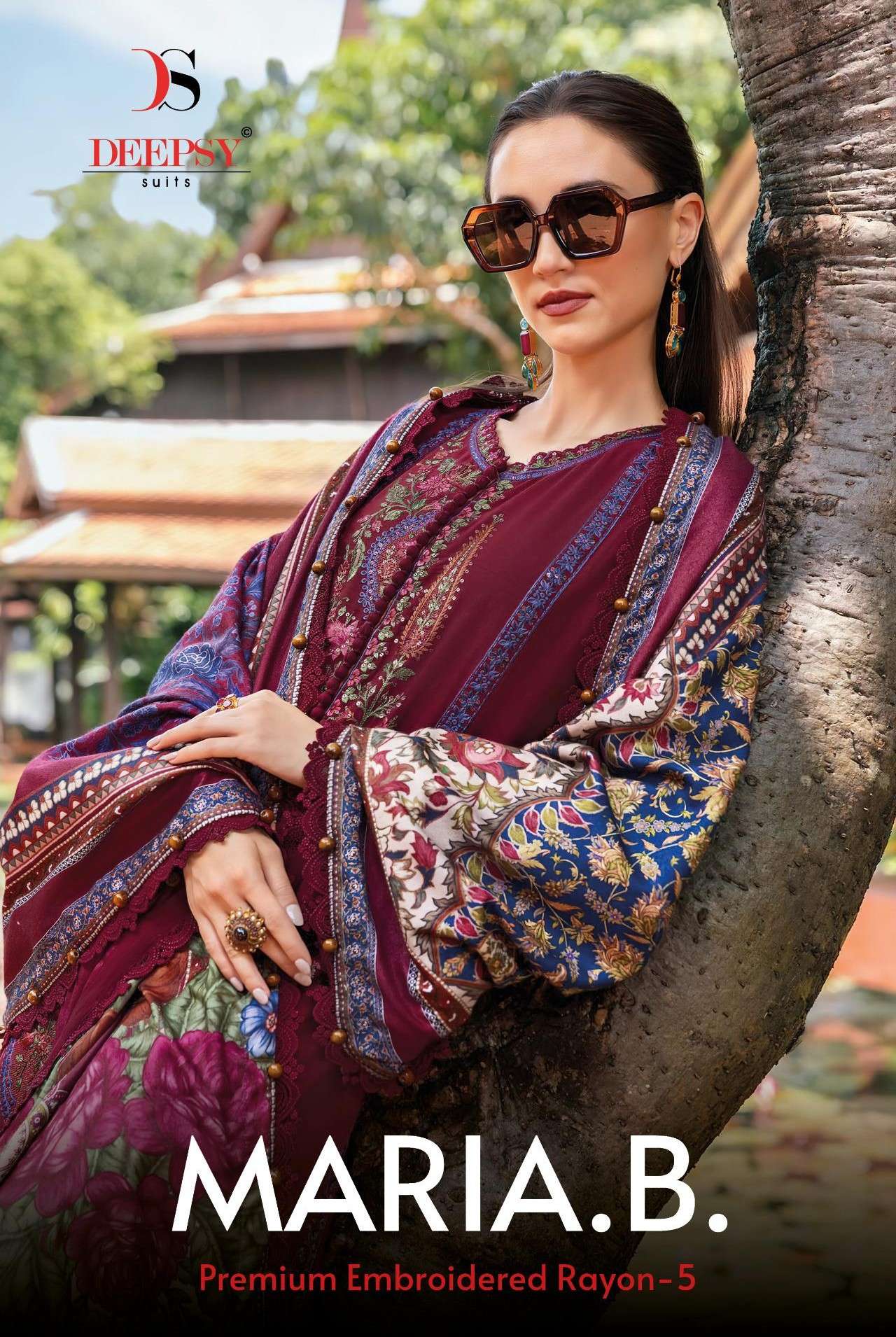 DEEPSY SUITS MARIA B PREMIUM EMBROIDERY RAYON VOL 5 RAYON PA...