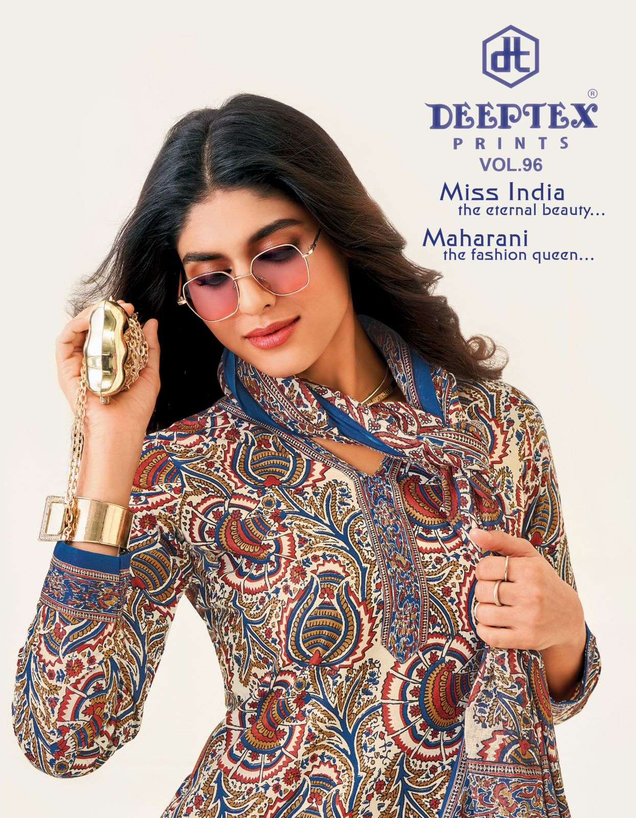 DEEPTEX MISS INDIA VOL 96 SUMMER PURE COTTON PRINTED SALWAR ...