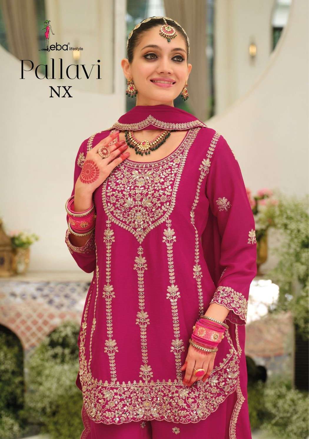 EBA PALLAVI NX CHINON HEAVY EMBROIDERY PAKISTANI STYLE SUIT ...