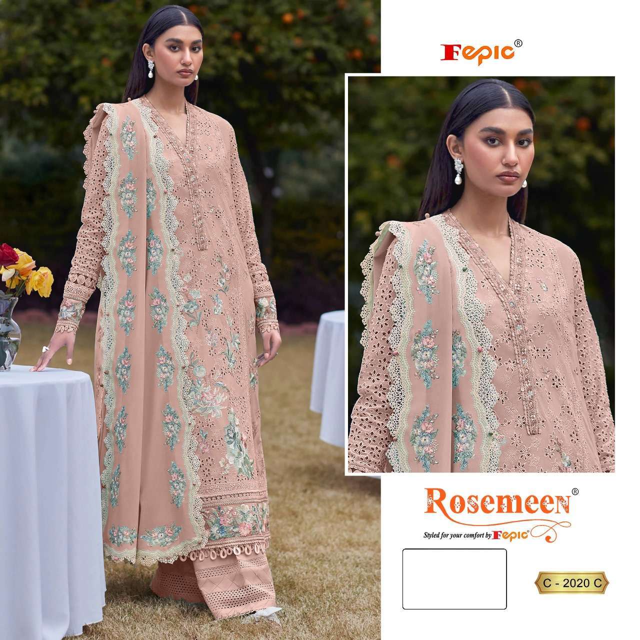 FEPIC ROSEMEEN C 2020 PAKISTANI DRESS MATERIAL DESIGNER HIGH...