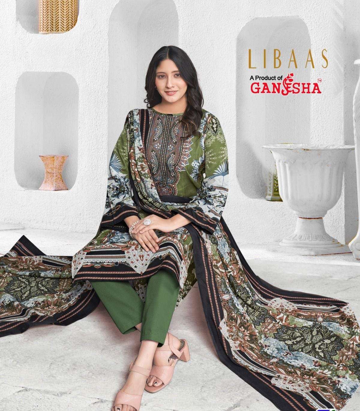 GANESHA LIBAAS VOL 6 BOUTIQUE COTTON DIGITAL PRINTED TRADITI...