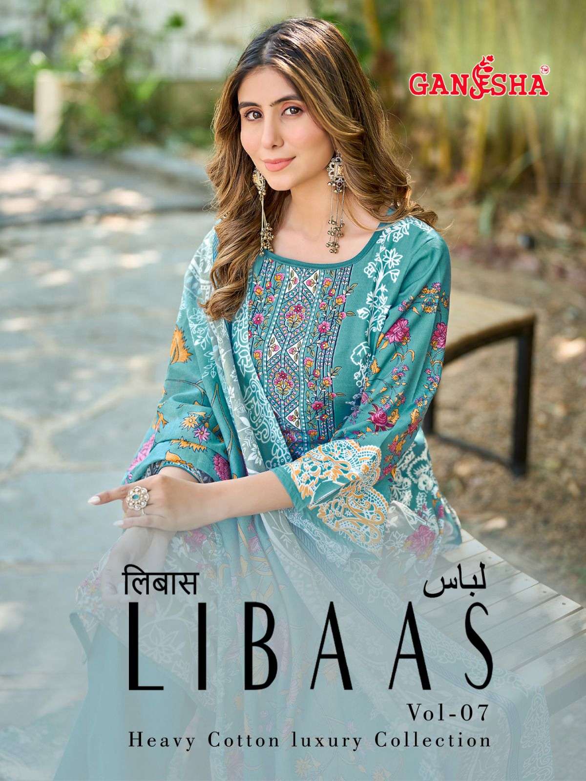 GANESHA LIBAAS VOL 7 COTTON DIGITAL PRINT SALWAR KAMEEZ LOW ...