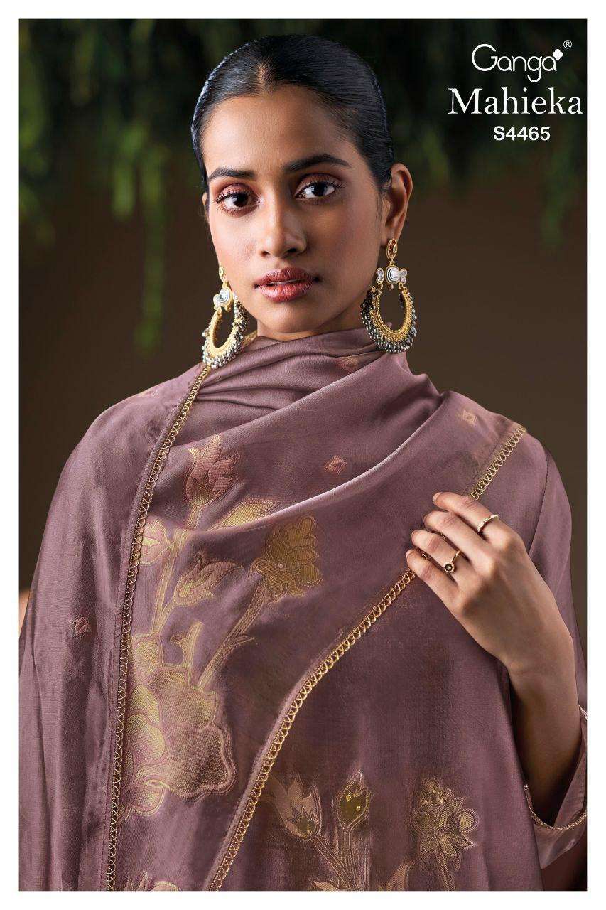 GANGA MAHIEKA 4465 PREMIUM PURE VISCOSE WOVEN DESIGN SALWAR ...