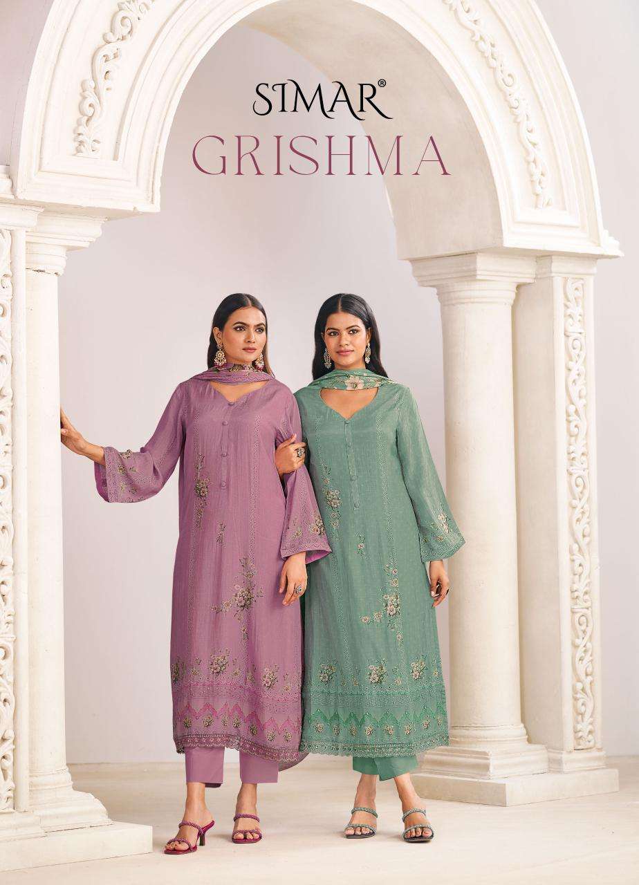 GLOSSY GRISHMA 3046 COLOURS MUSLIN SALWAR SUIT RICH STYLE FE...