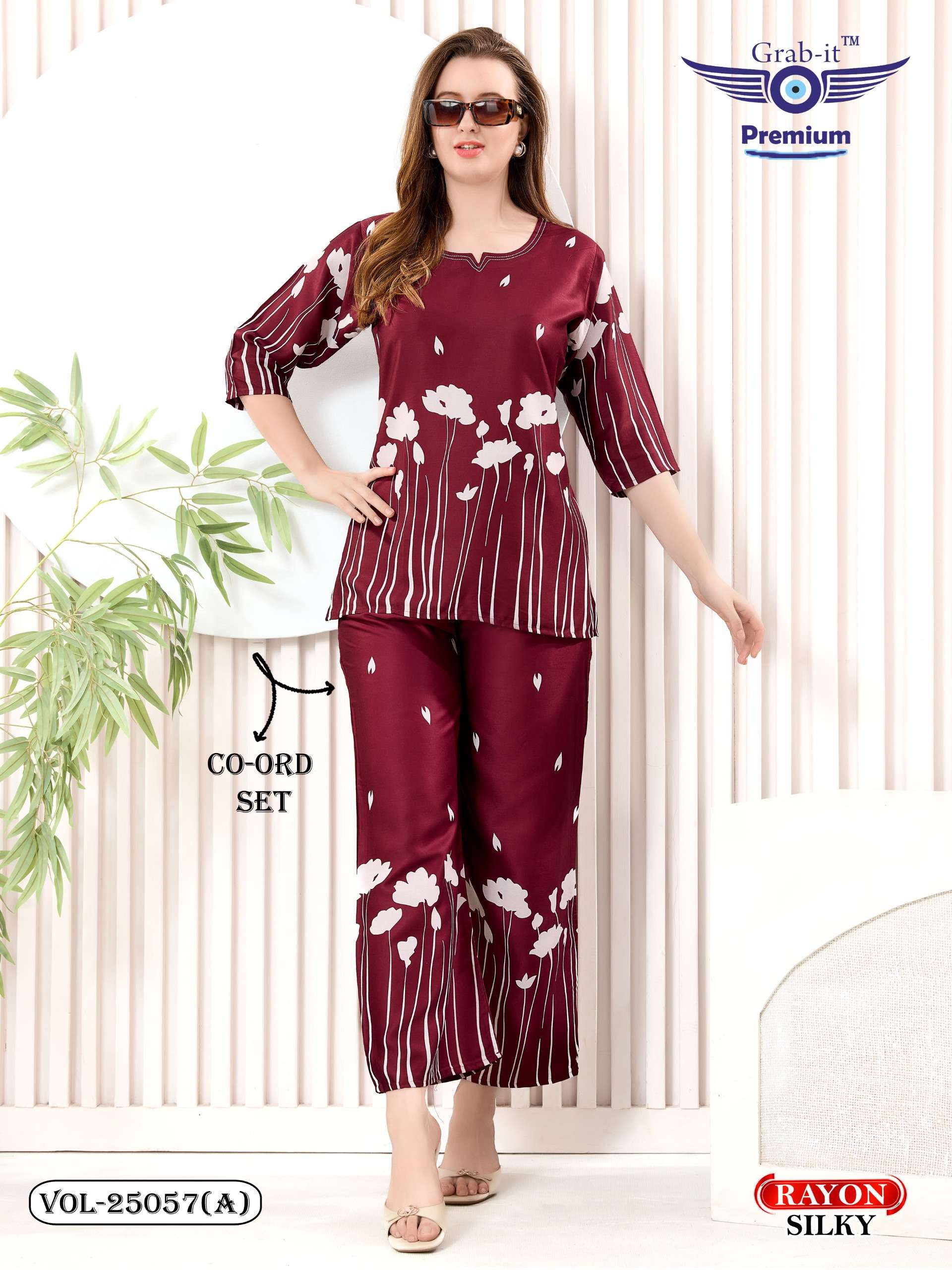 GRAB IT PREMIUM VOL 25057 RAYON AND SIMPLE DESIGN CORD SET L...