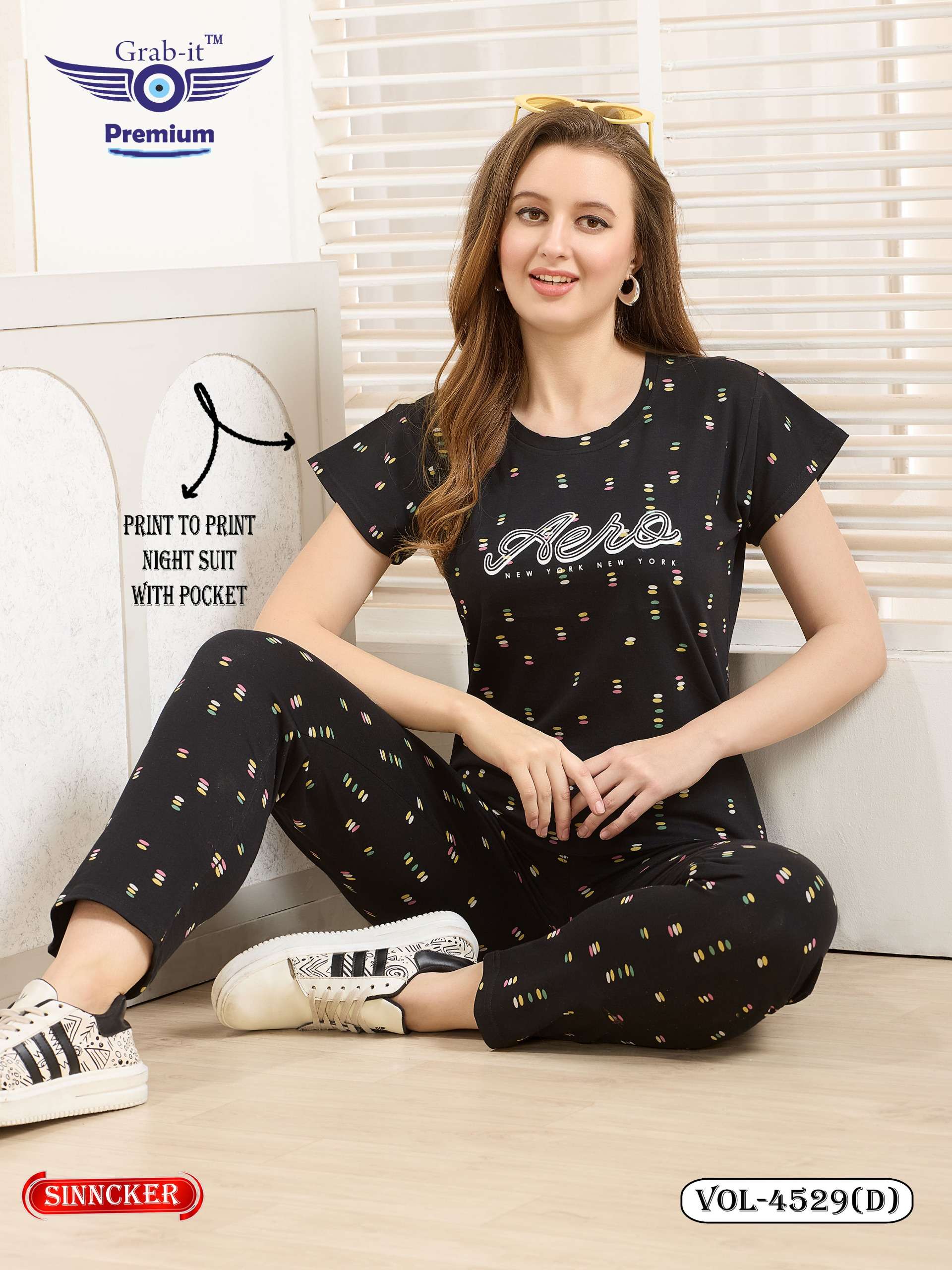 GRAB IT PREMIUM VOL 4529 COMFORT NIGHT WOMEN CUTE NIGHT SUIT...