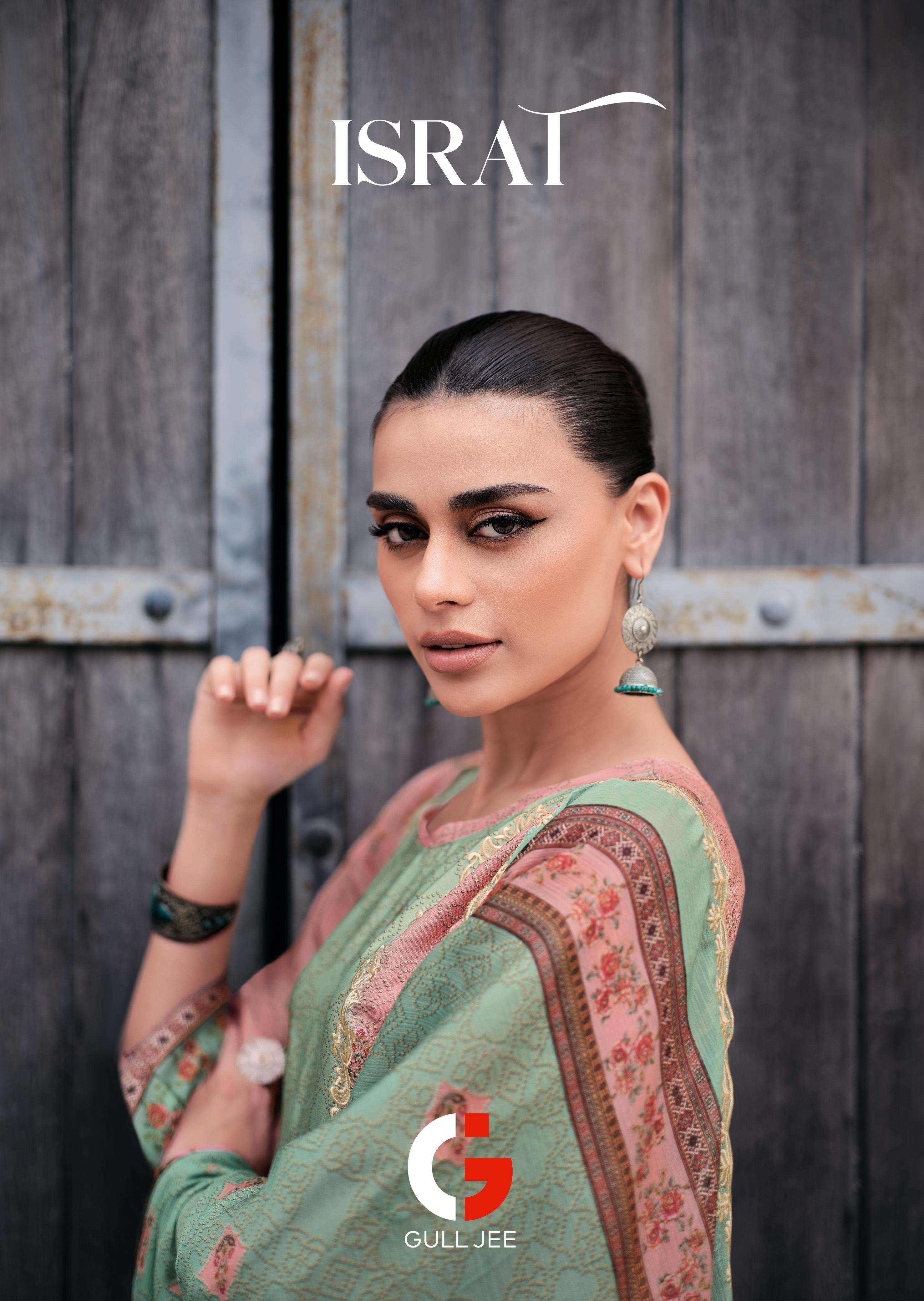 GULL JEE ISRAT VISCOSE MATERIAL MUSLIN DIGITAL PRINT SALWAR ...
