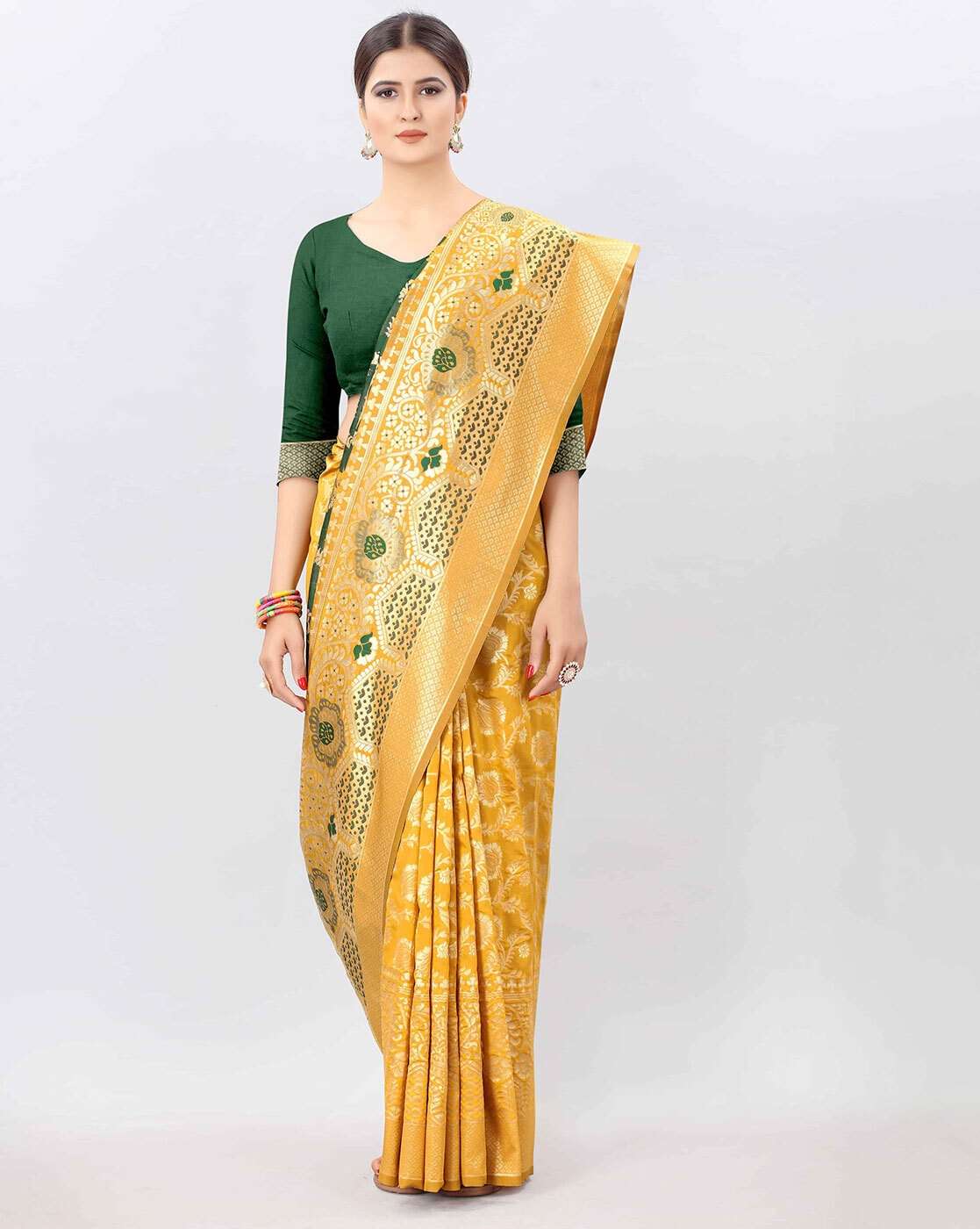  HANDMADE AND REGAL UNVEIL SOFT LICHI SILK CLOTH SAREE WHOLE...