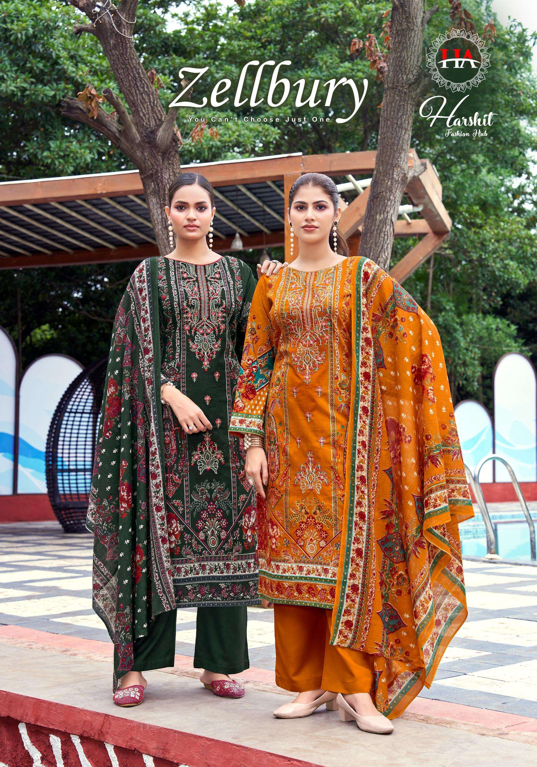 HARSHIT FASHION ZELLBURY CAMBRIC COTTON PRINTED SALWAR KAMEE...