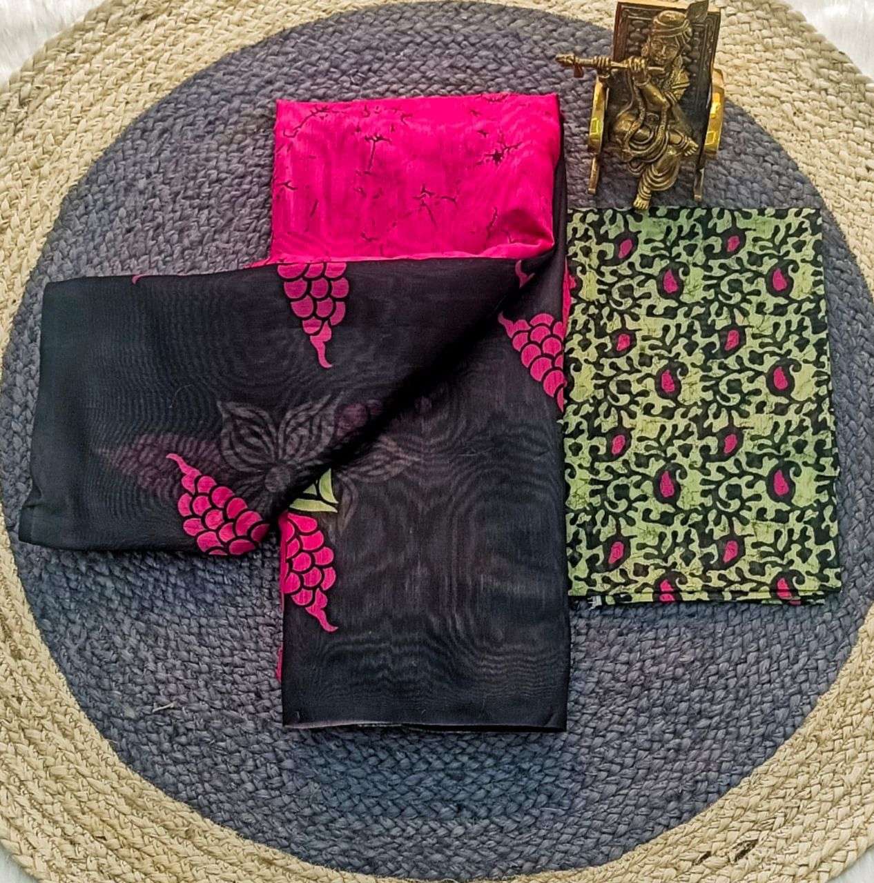 Heavy Chanderi cotton beautiful small Digital Print iconic...