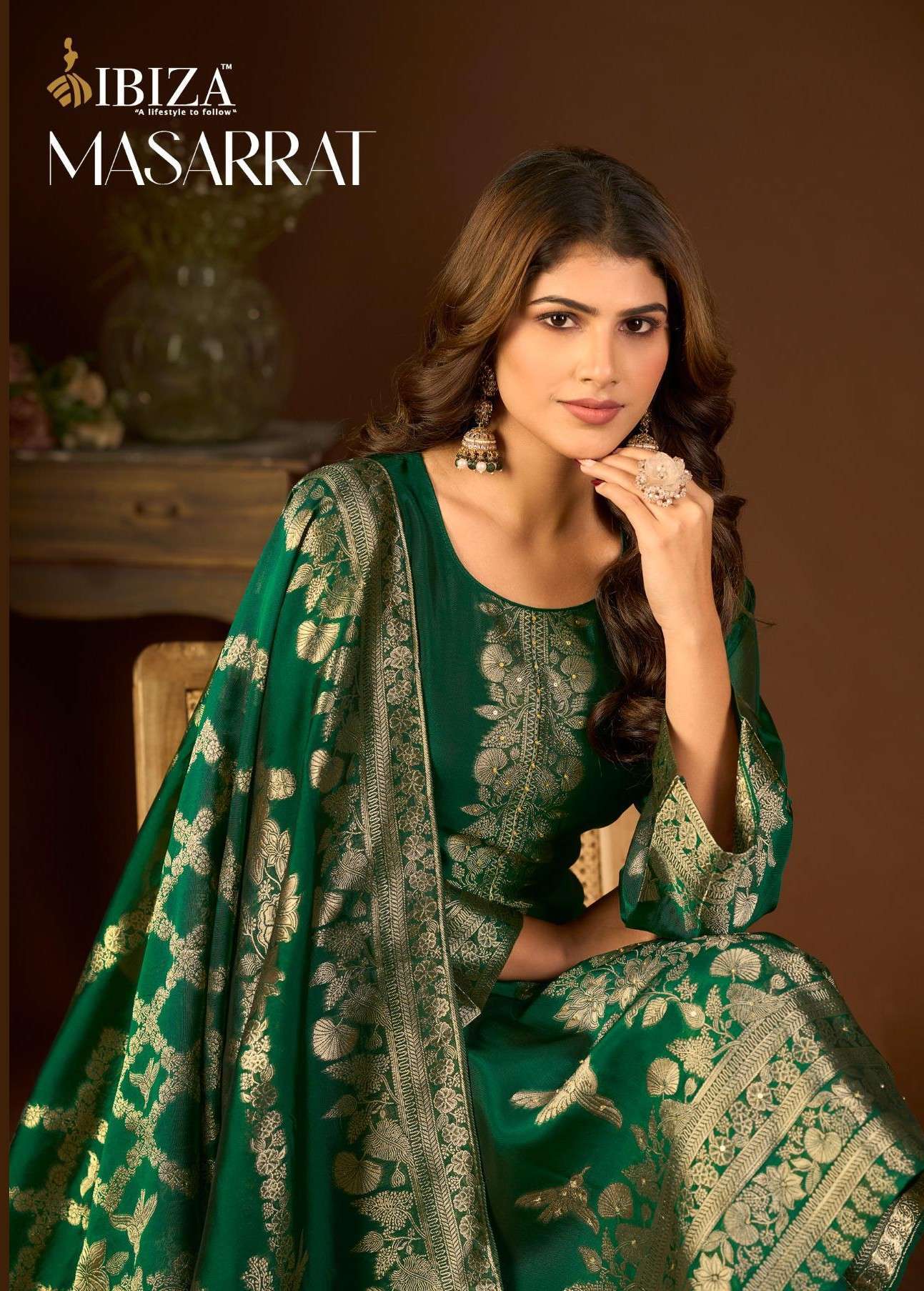 IBIZA MASARRAT PURE BANGLORY SILK DESIGNER SUIT FEMALE SUPPL...