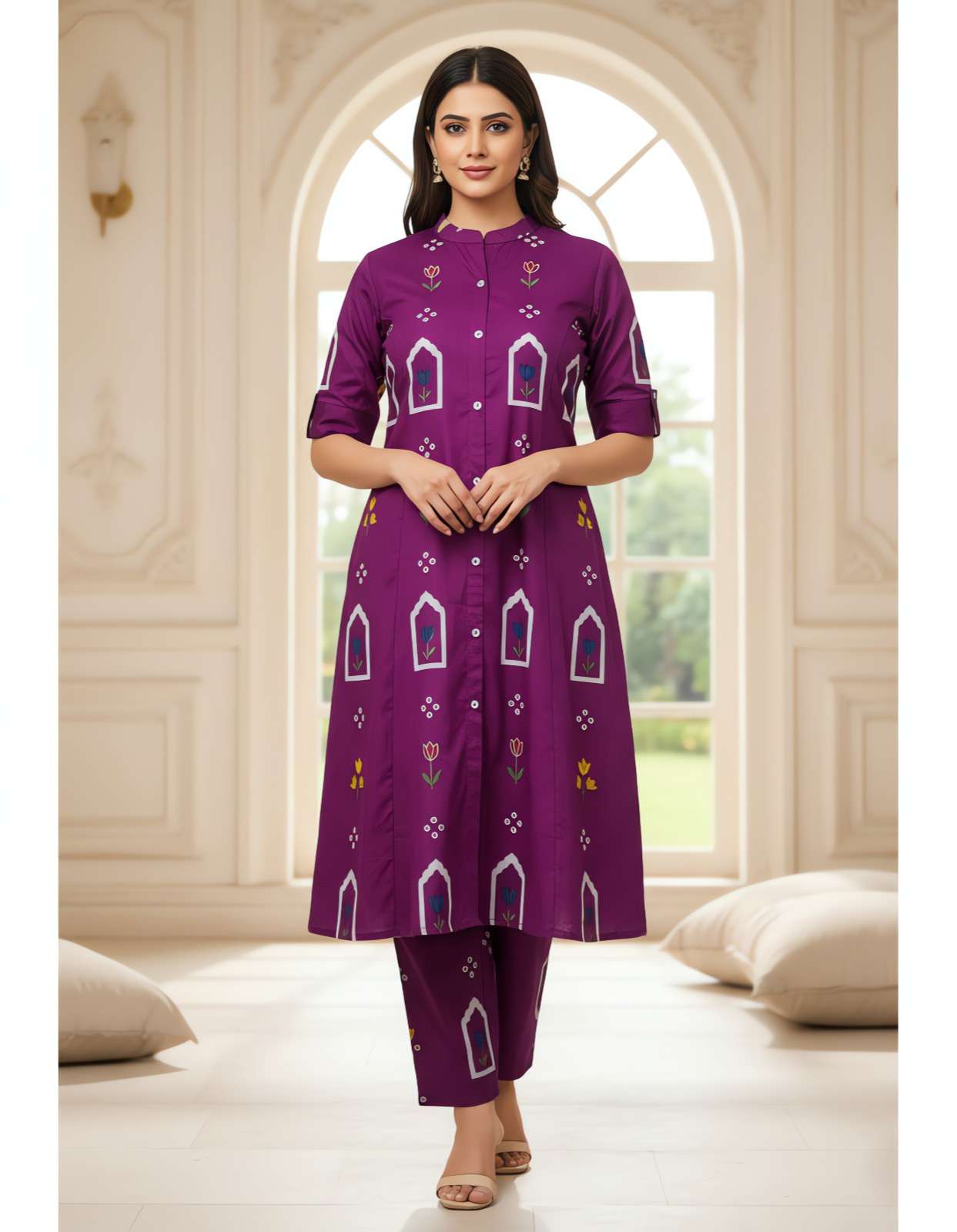 JAIPUR PRINTED COTTON FABRIC CORD SET DAILY CLOTHING RESELLE...