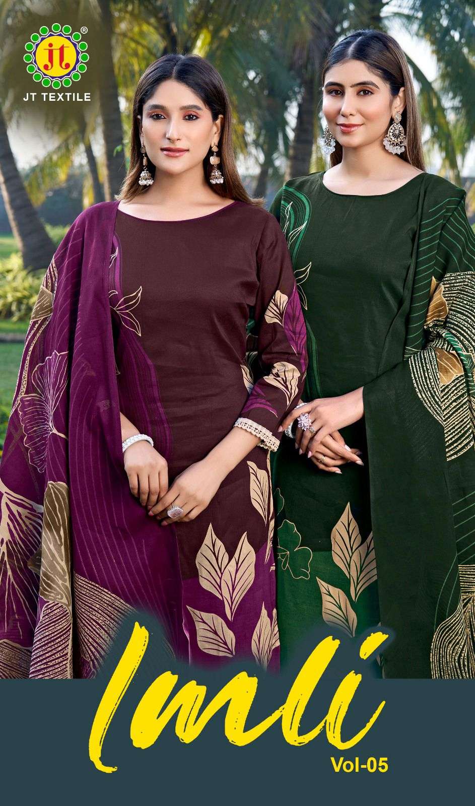 JAMATMAL IMLI VOL 5 RAYON FOIL FLORAL DESIGN SALWAR SUIT LOW...