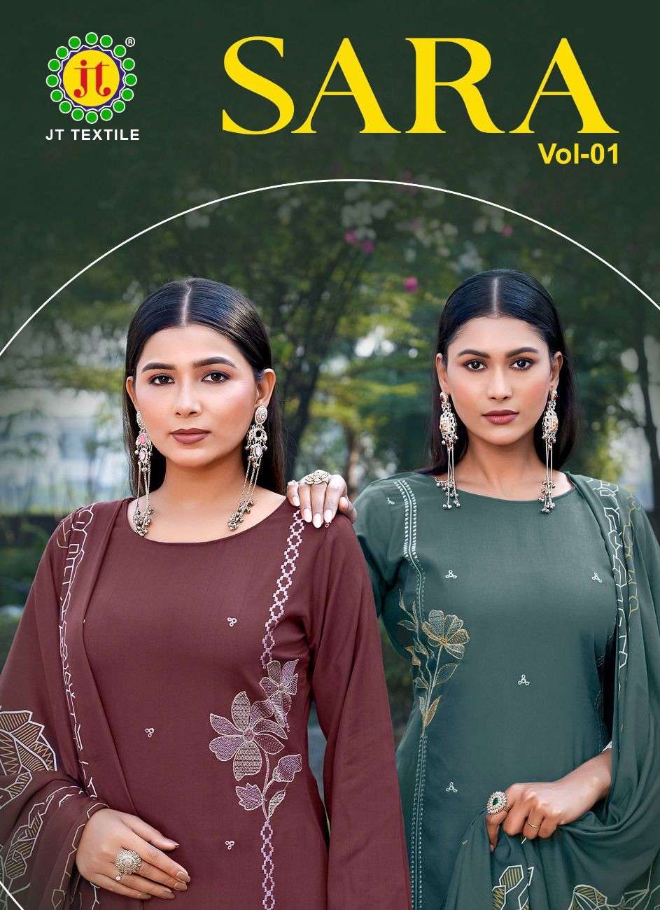 JAMATMAL SARA RAYON MATERIAL EMBROIDERY DESIGN SALWAR KAMEEZ...